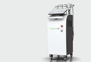 a machine with wheels and a touch screen